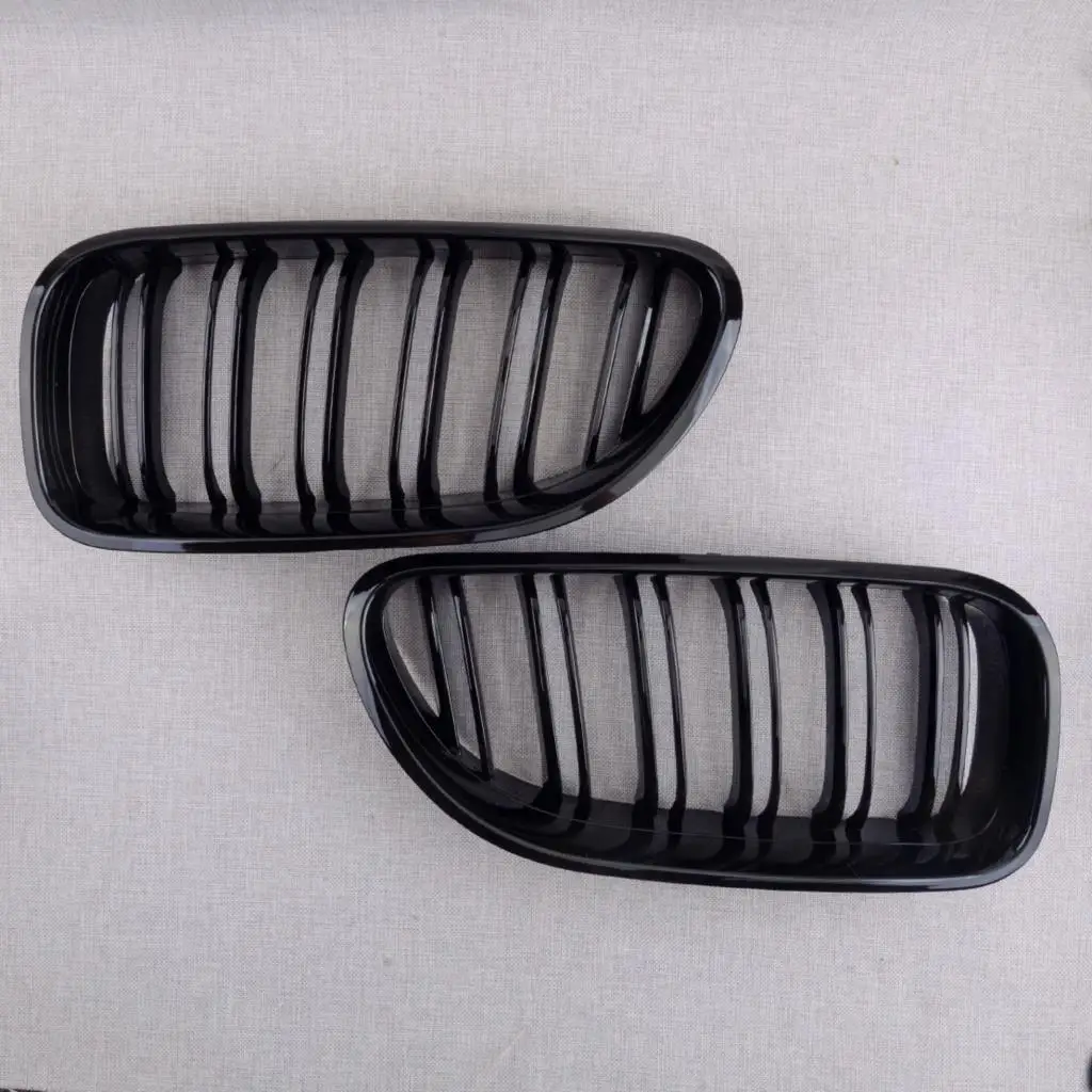 Глянцевая черная передняя решетка радиатора 2 шт. подходит для BMW M6 F06 F12 F13 640i 650i Coupe