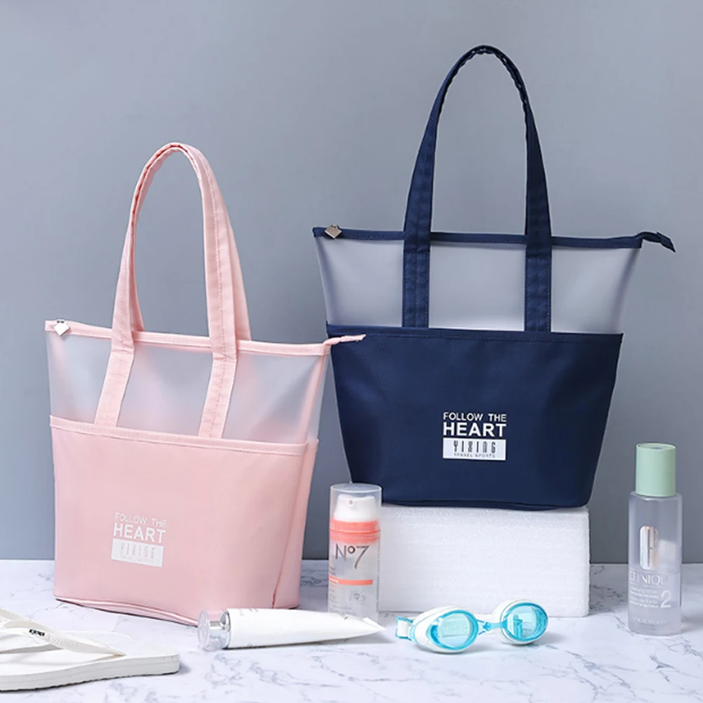 Swimming Bag Sports Bathing Beach Handbag Waterproof Storage Women Transparent Organizer TPU Phone Pocket Dry Wet Pool Bag X314A