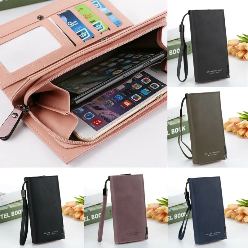 

2020 New Frosted Leather Wallet Women Card Holder Clutch Coin Purse Phone Handbag Purse Bag women wallets money bag Fahion