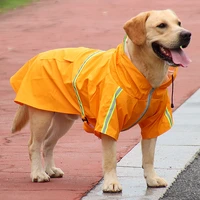 small medium and large dog pet dog raincoat waterproof jacket outdoor fashion raincoat reflective and breathable dog clothes