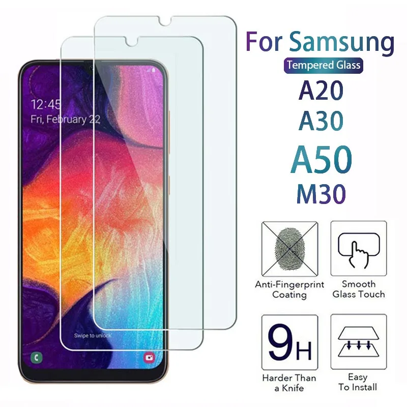 Закаленное стекло для samsung Galaxy A50 протектор экрана 9H защитная пленка на 30 50 20 a50 a30
