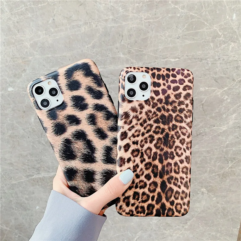 Leopard Case For Iphone 11 Pro Max Fundas ForIphone XR X XS 6S 6 S 7 8 Plus Back Cover Soft IMD Silicone Coque Capa |
