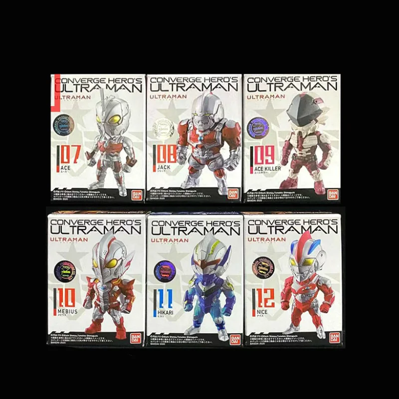 

Оригинальные конфетные игрушки Bandai, японское аниме, мини-конвертер маленького размера 01/02 ULTRAMAN Q Edition ACE Jack