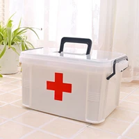 first aid kit portable emergency box household portable medicine box plastic storage box hospital pharmacy outdoor travel