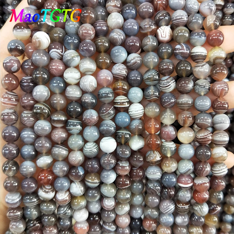Круглые Бусины Из Натурального Персидского Агата для изготовления ювелирных