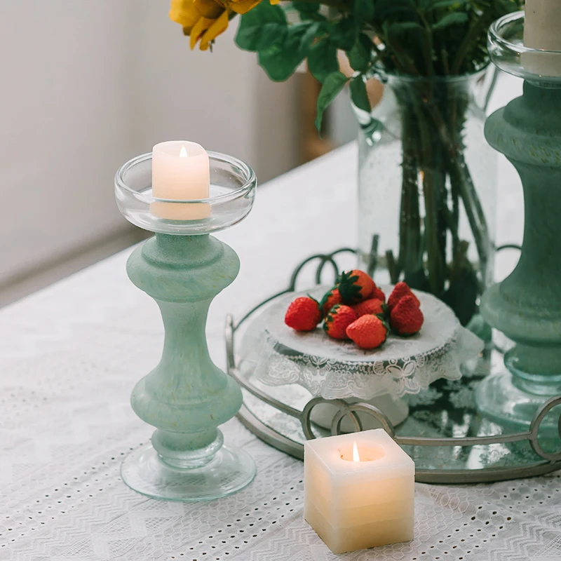 

Garden Large Candle Holder Outdoor Nordic Design Windproof Minimalist Candle Holder Romantic Dinner Swiecznik Home Decor Eg50zt