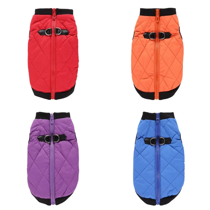 

Pet Clothes Winter Jacket Coat With Zipper Warm Dog Clothes Leisure Jacket Clothes For Pet Dogs Cat Outdoor Clothes New Arrival
