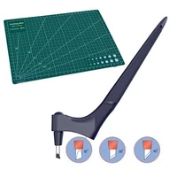 craft paper cutter knife tool patchwork sewing tool diy hand held carving 360 degree knife blade rotary pad base plate