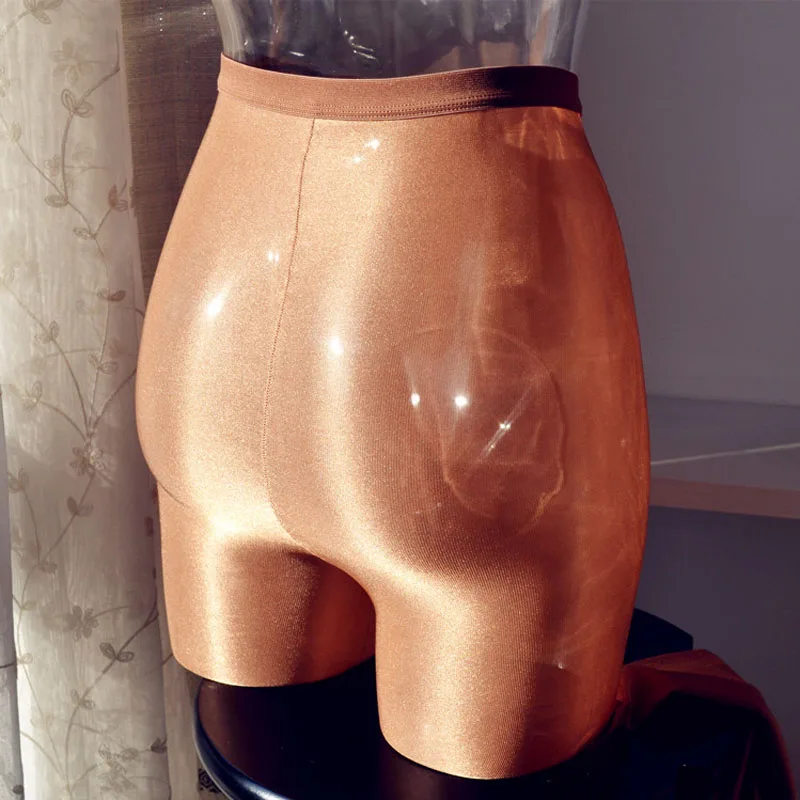 Sissy мужское Фетиш белье 70D полупрозрачное блестящее масло глянцевый пенис багажник оболочка или открытый промежность колготки