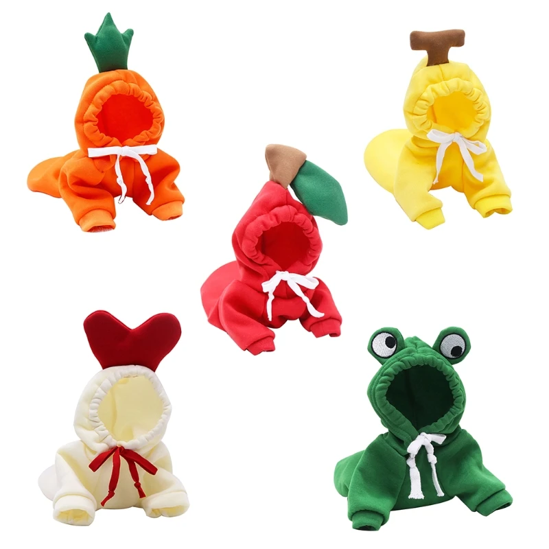 

Dog Winter Warm Clothes Cute Plush Coat Hoodies Pet Costume Jacket for French Bulldog