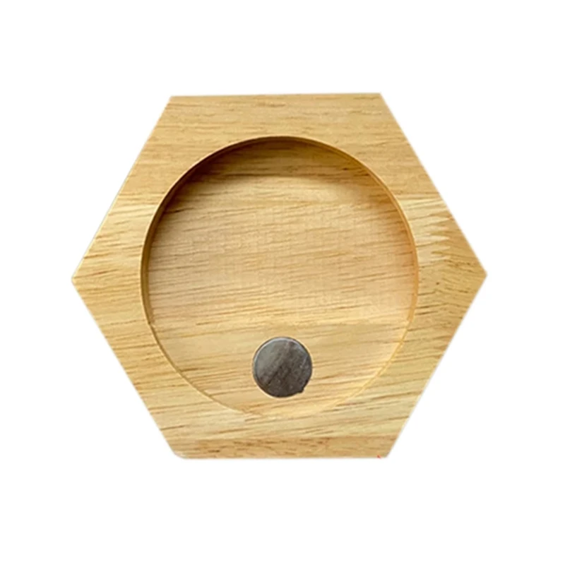 

Medals Wooden Hexagon Storage Shelf Homes Decorative Tool Racks Medal Album Coin Cases for Households Bedroom Decoration
