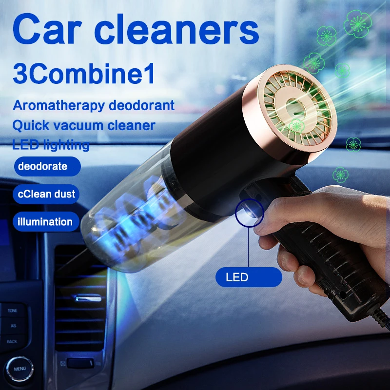 Автомобильный пылесос ручной мощный циклонный с функциями всасывание