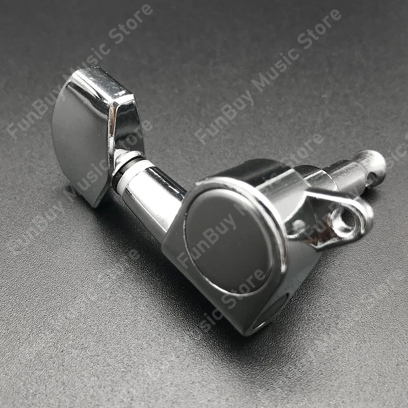 6 stücke geschlossenen locking string gitarre tuning pegs tuner mechaniken für akustische elektrische gitarren gitarre zubehör chrom fr