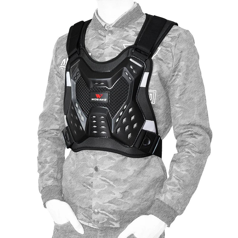 Армированный жилет WOSAWE для мотоциклистов и скейтбордов защитная куртка защиты