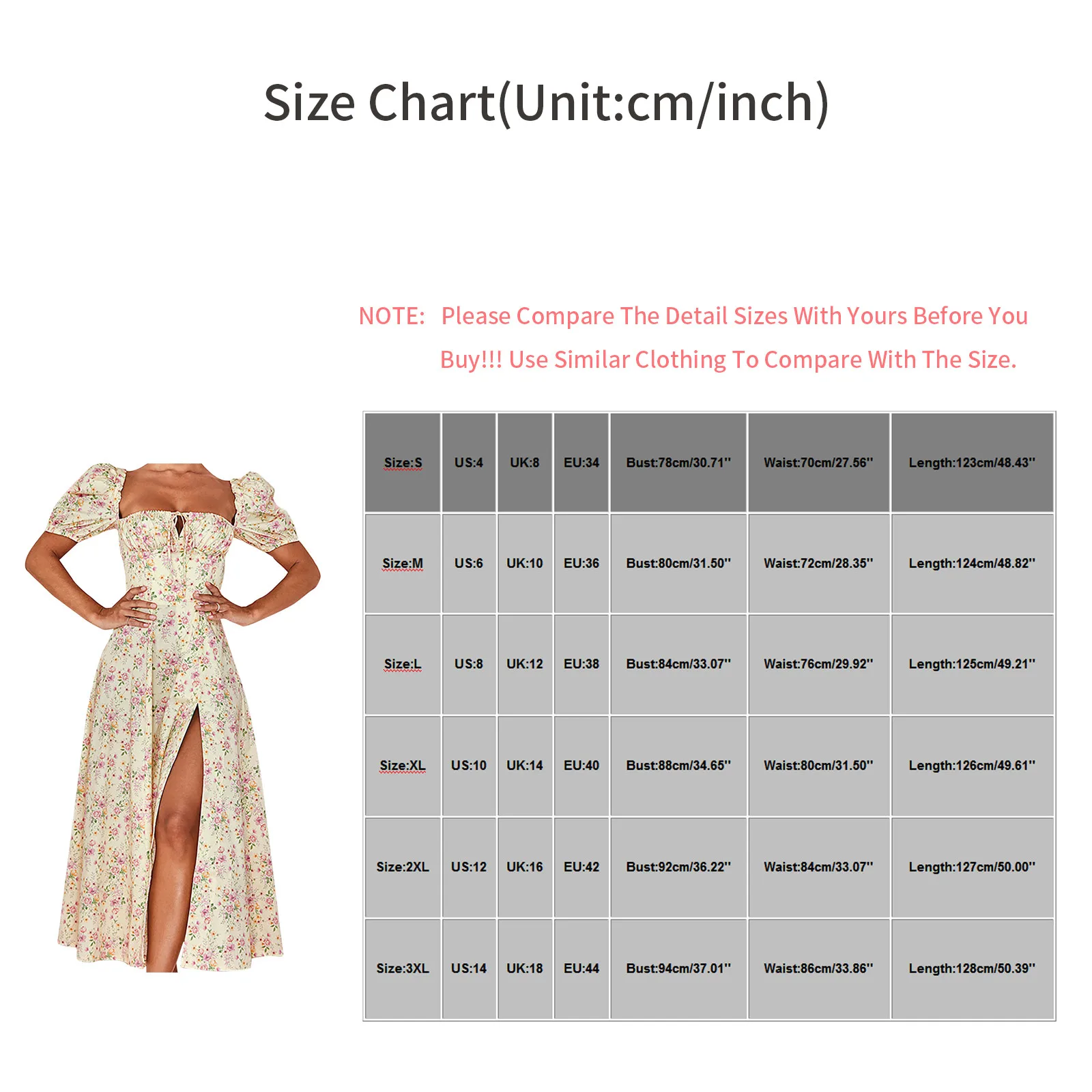 

Floral Print Puff Short Sleeve Women Dress High Split Party Long Dresses Elegant Lace Up Sweet Summer Club Sexy Dress