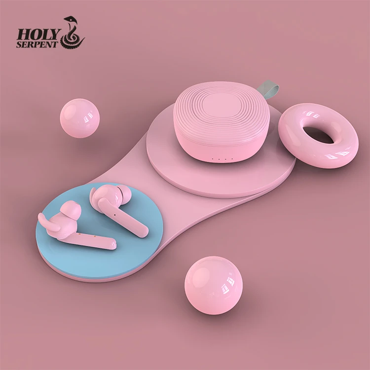 Holy serpent T3 wireless bluetooth headset sports cute men and women | 360 degree turn | Bluetooth 5.0 headset waterproof