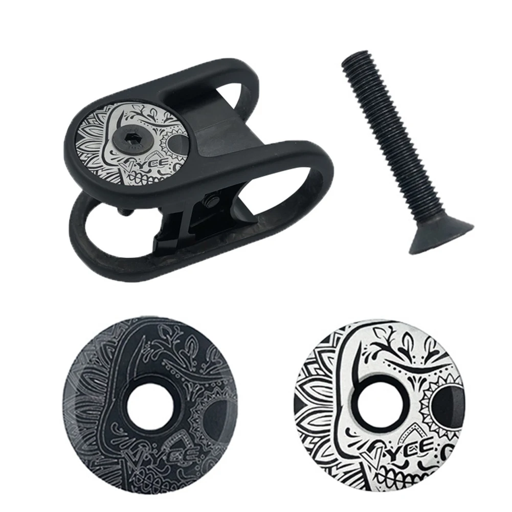 

MTB Road Bike Bowl Cover Aluminum Alloy Bicycle Stem Top Cap for 28.6mm Fork Tube Headset Cap Cycling Accessories Bike Parts