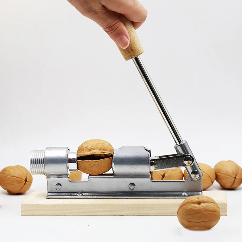 

Manual Stainless Steel Nut Cracker Mechanical Sheller Walnut Nutcracker Fast Opener Kitchen Tools Fruits And Vegetables