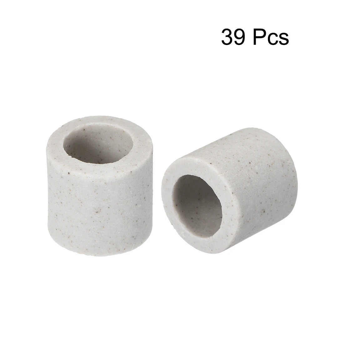 

uxcell 39 Pcs 8mm Dia Ceramic Insulation Tube Single Bore Porcelain Insulator Pipe for Heating Element