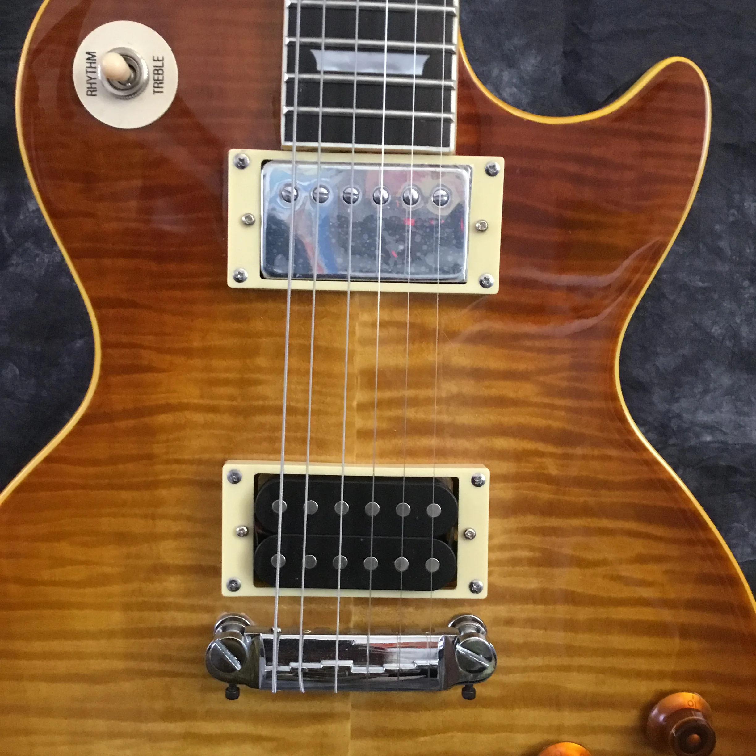 Оптовая продажа пользовательский магазин 1959 электрическая гитара R9 Tiger flame 59