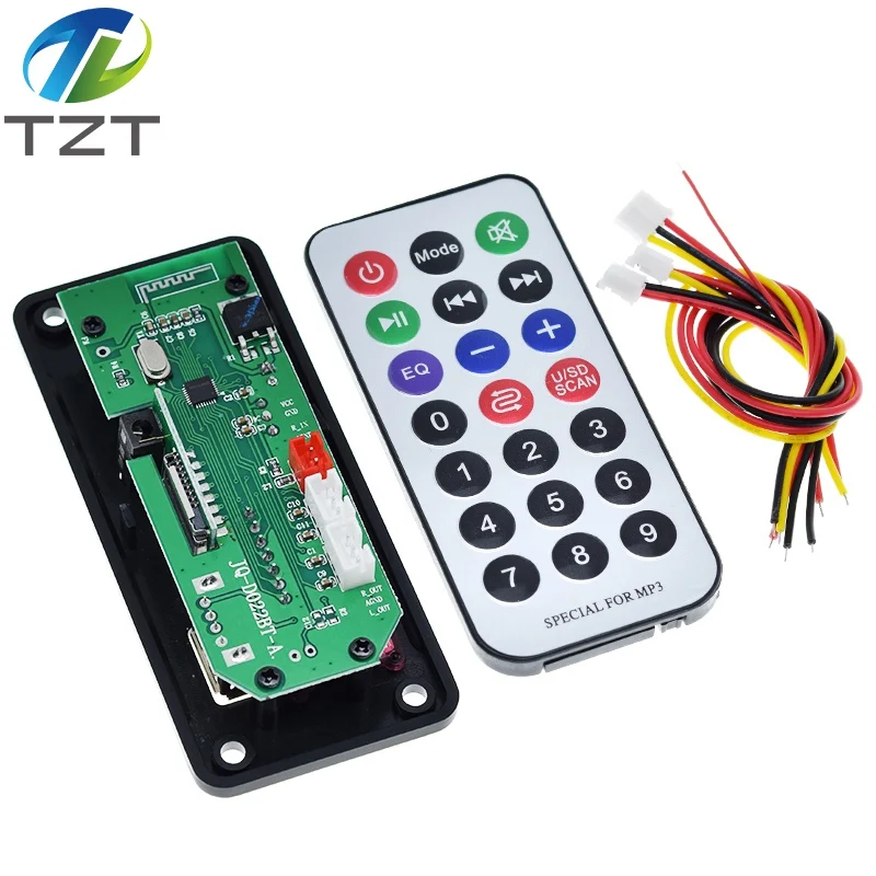 Big Screen 50W Amplifier MP3 WMA Decoder Board Bluetooth 5.0 USB FM AUX 3.5MM TF Radio Recording For Car Music Speaker | Электронные