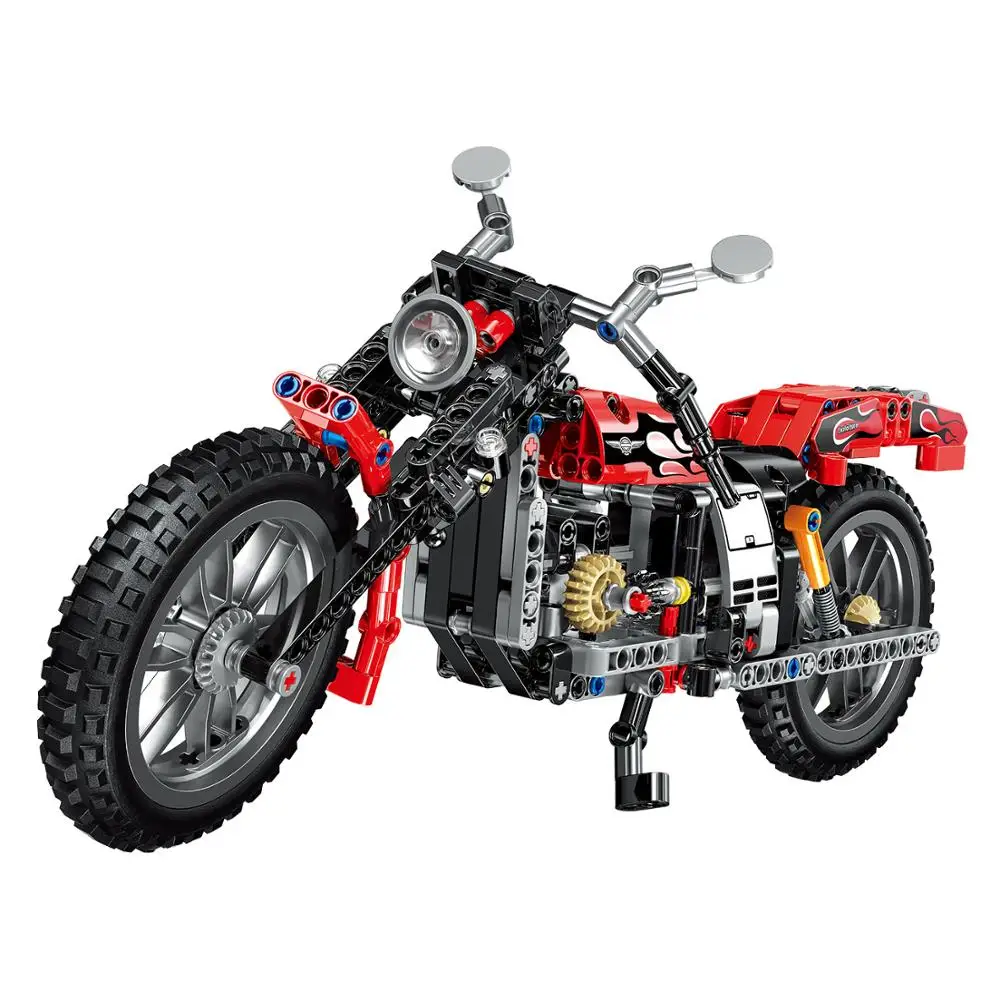 Мотоциклы сделай сам совместимые с техническими моделями строительные блоки 400