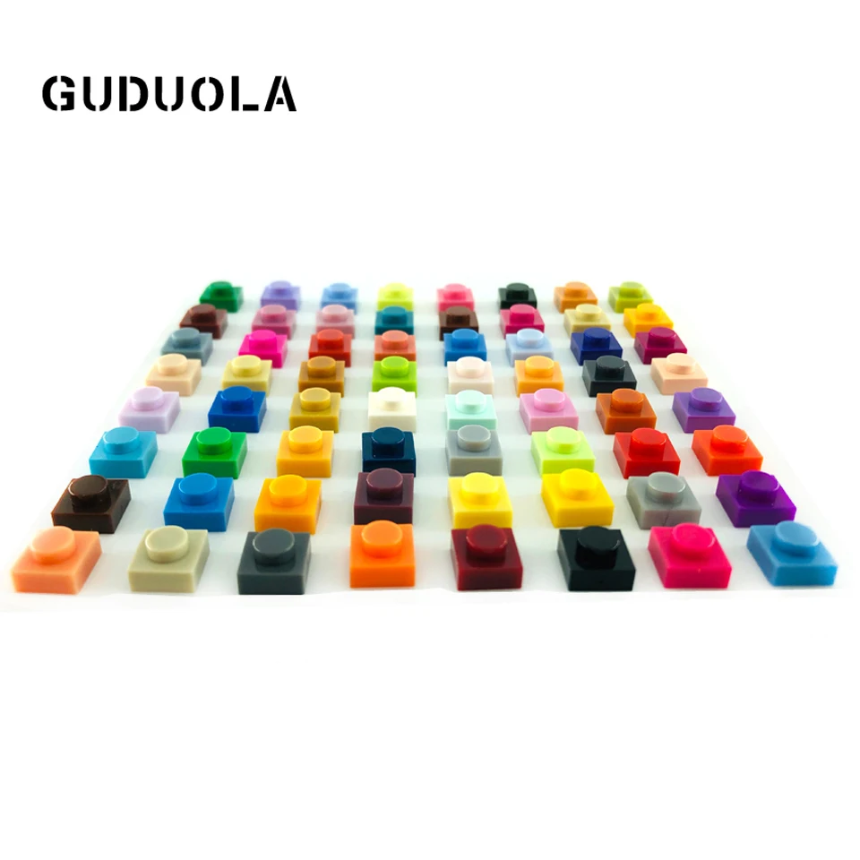 Набор строительных блоков Gudula 1X1 MOC детали совместимые с 3024 базовыми блоками
