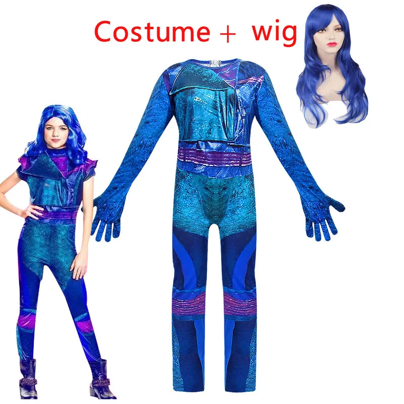 Костюм для косплея из фильма 3 мал Берта малефисент прямые фиолетовые