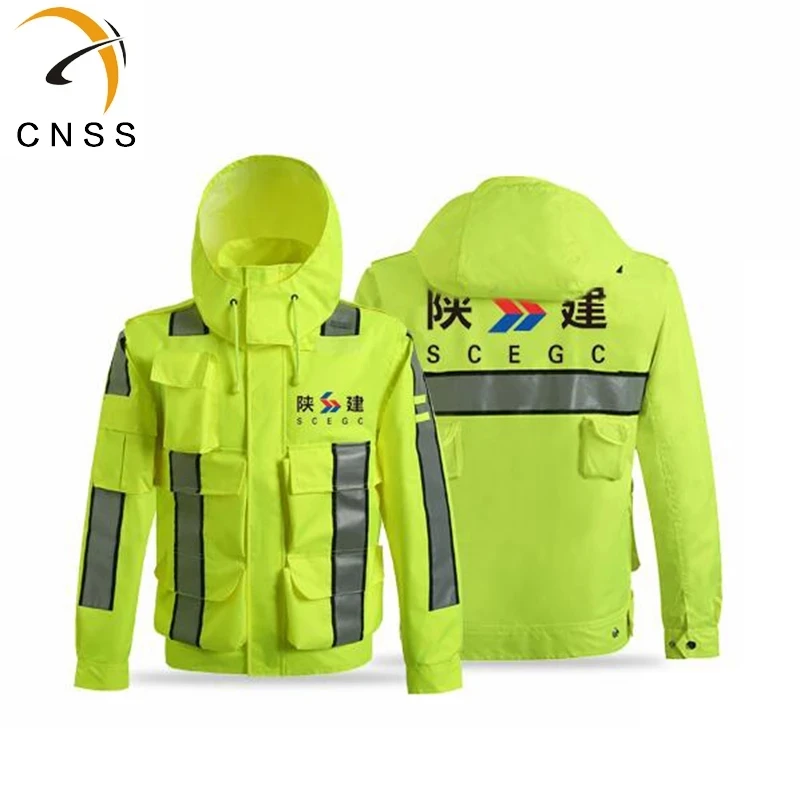 Рабочая одежда hi vis защитная куртка водонепроницаемая Светоотражающая дождевик