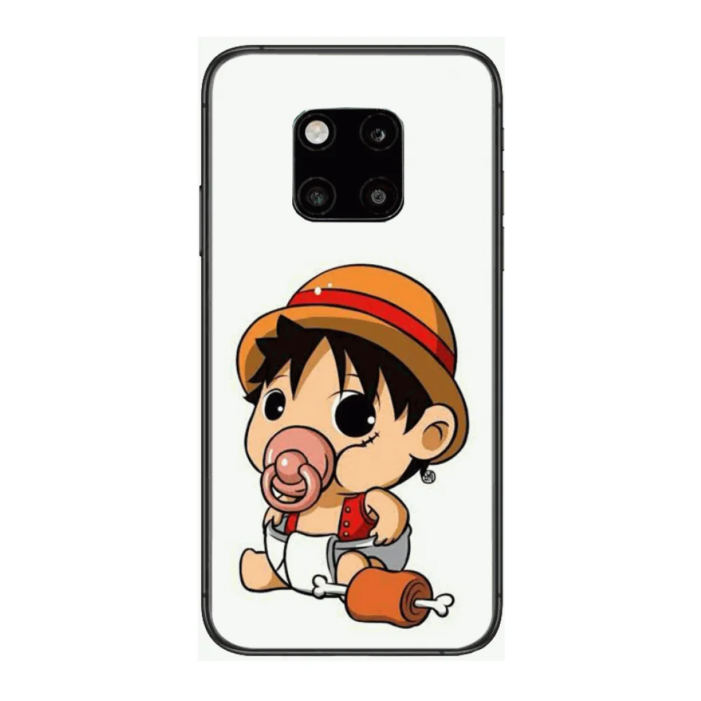 

Cute and funny Luffy pirate frosted anti-fall mobile phone case Phone Case For Huawei mate 30 10 20 40 Lite Smart Z Pro Black E