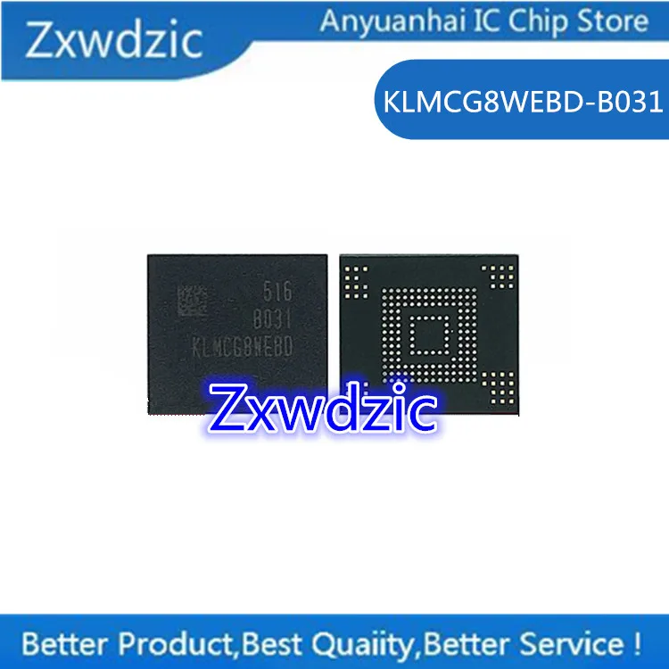 1 шт., 100% Новый оригинальный Φ BGA чип памяти KLMCG8WEBD B031