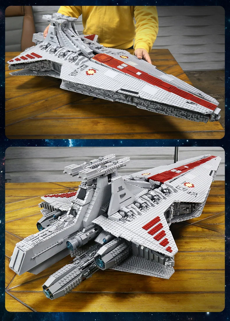 

MOULD KING Building Blocks Toys The MOC Republic Attack Cruiser model Set Assembly Bricks Kids Educational Toys Christmas Gifts