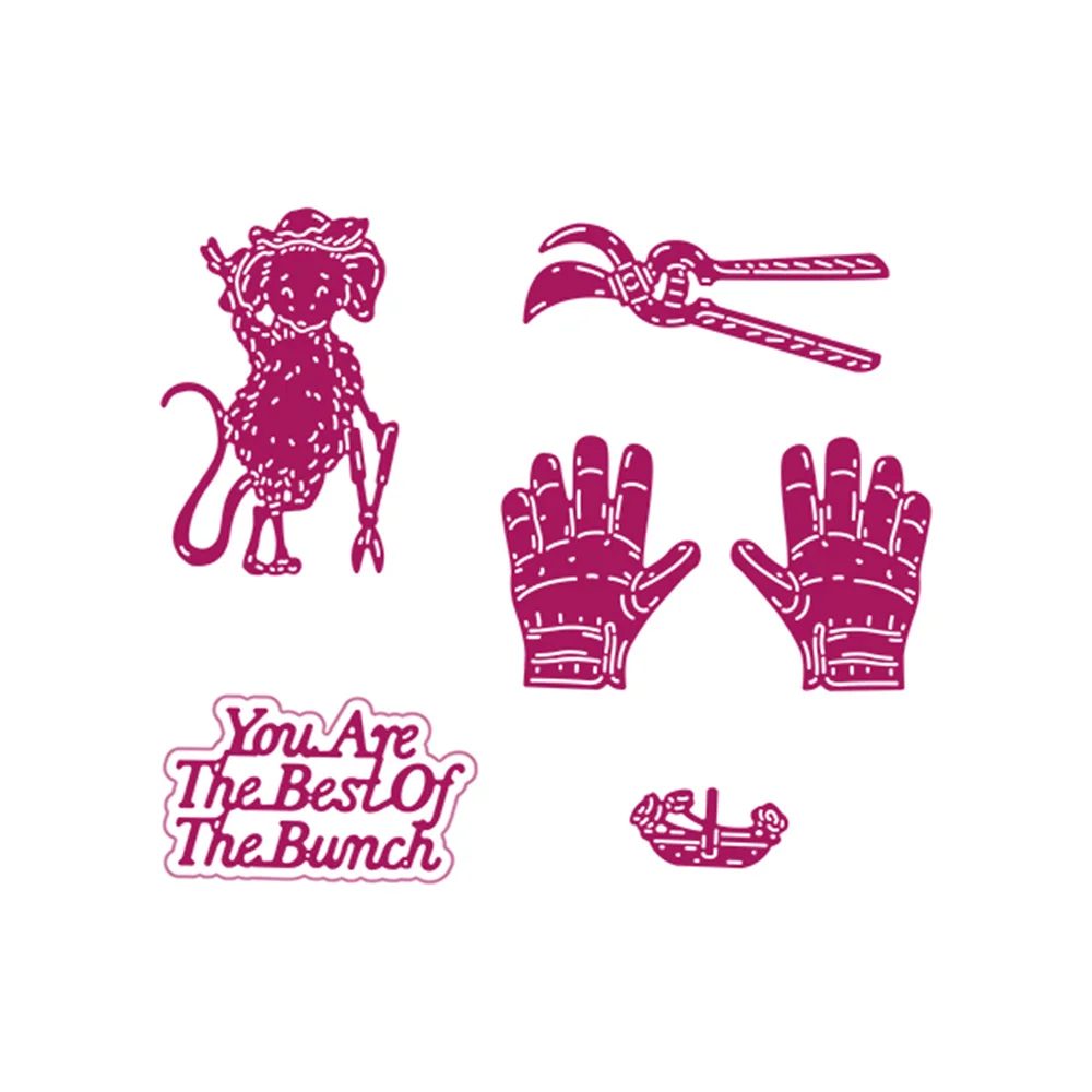 

Arrival Carnation Crafts Best of the Bunch Reusable Metal Cutting Dies Diy Scrapbooking Diary Album Decoration Embossing Folders