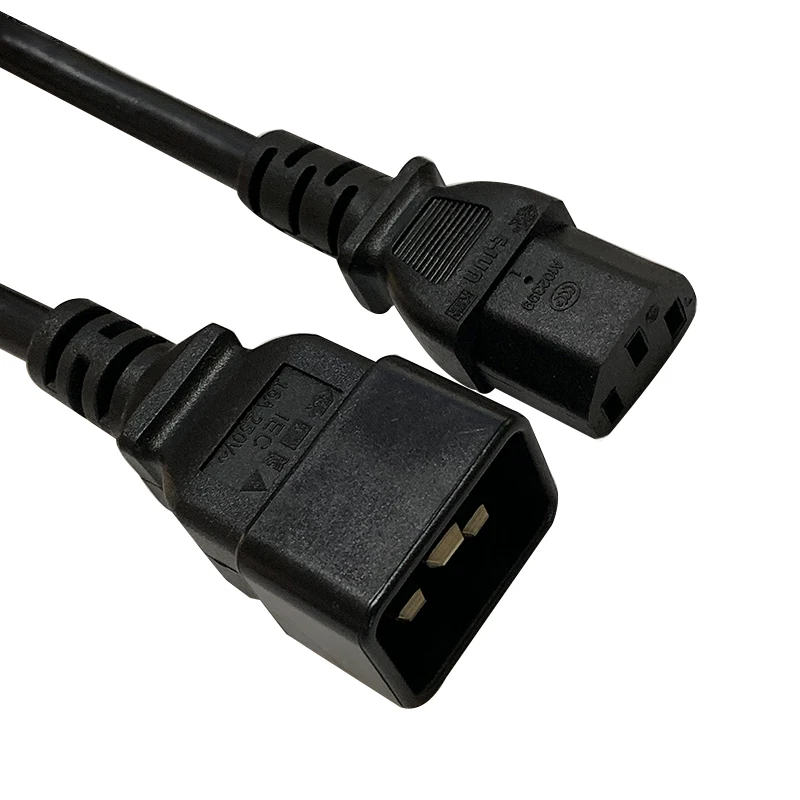 C13 C20 IEC 320 Женский к IEC320 Штекерный 3*1 5 мм квадратный Удлинительный Кабель питания