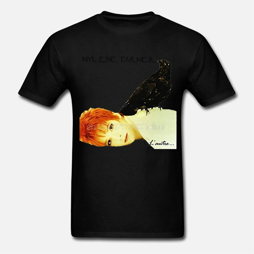 Модные футболки Mylene Farmer Lautre забавные мягкие O для мужчин| |