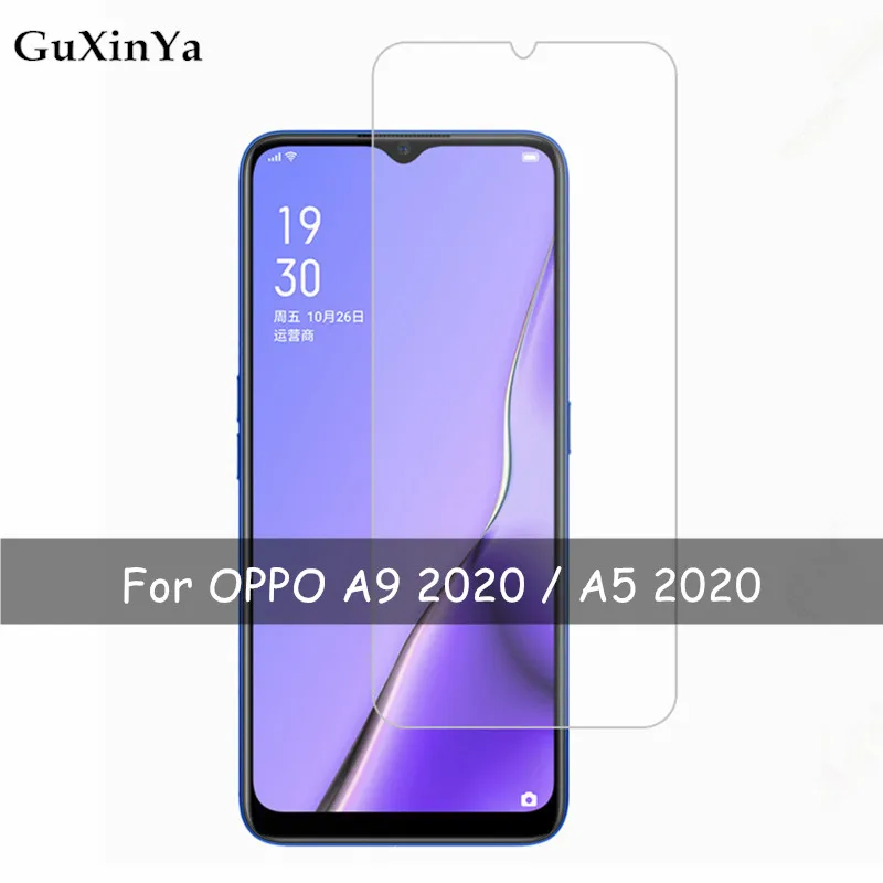Закаленное стекло для OPPO A5 2020 2 шт. Защитное экрана A9 с защитой от царапин Oppo A11x