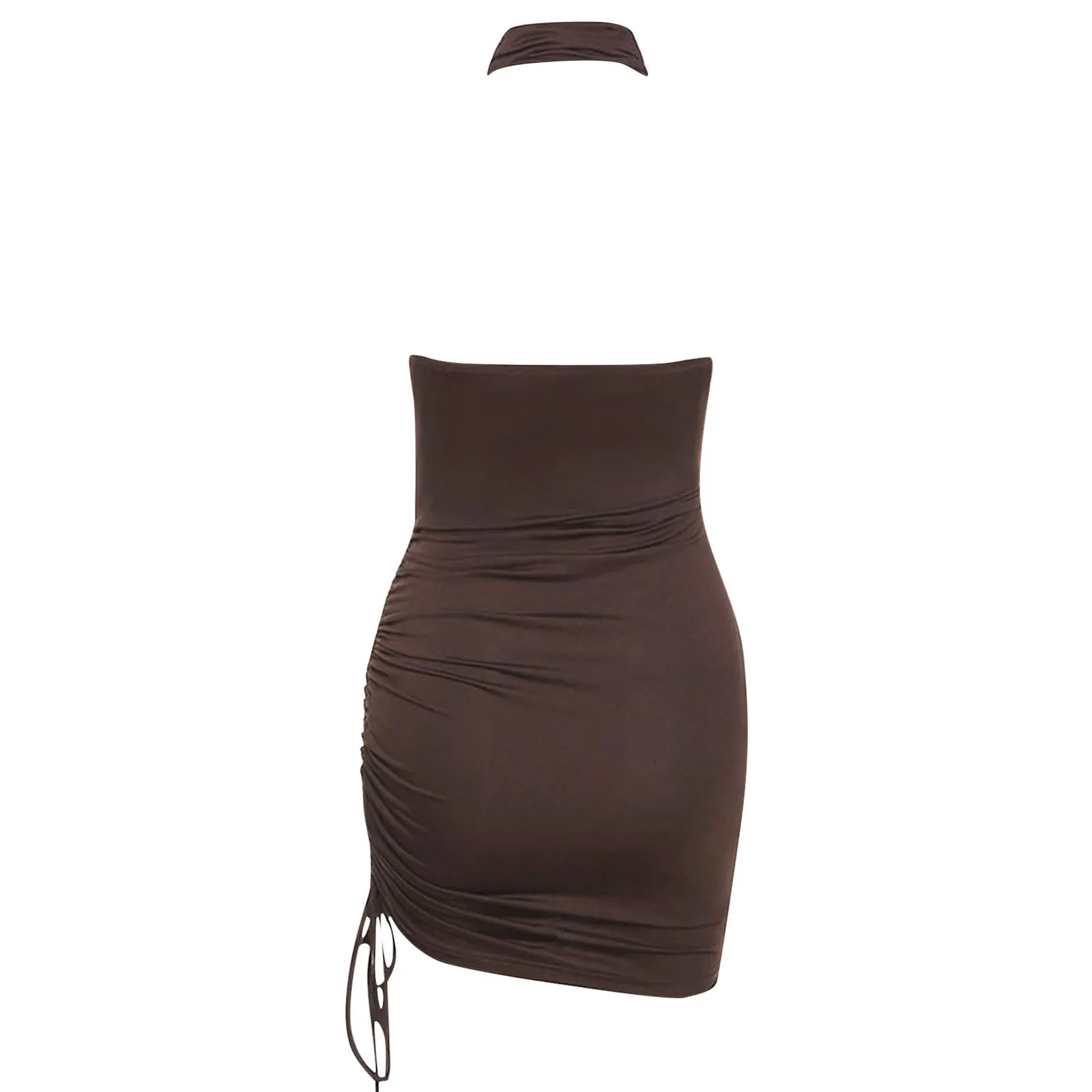 

Sexy Halter Bodycon Mini Dress for Women Cocktail Party Dress Backless Slim Dress 2021 Summer Vocation Dress Beach Sundress