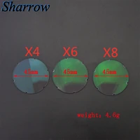4x 6x 8x archery sight magnifying glass lens compound bow hunting sight clarifiers glass for bow hunting shooting accessories
