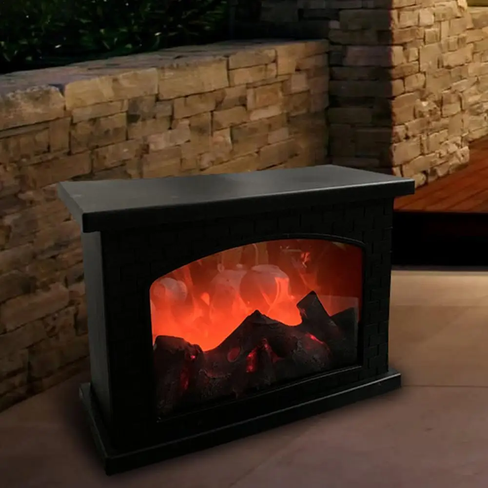 

Vintage LED Simulated Fireplace Candle Flame Light Hanging Light Night Lamp Retro Lantern USB Battery Power