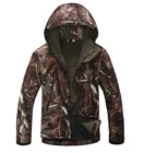 Мужская камуфляжная флисовая куртка TAD, походная куртка с мягкой оболочкой, водонепроницаемая военная тактическая охотничья куртка для кемпинга на зиму