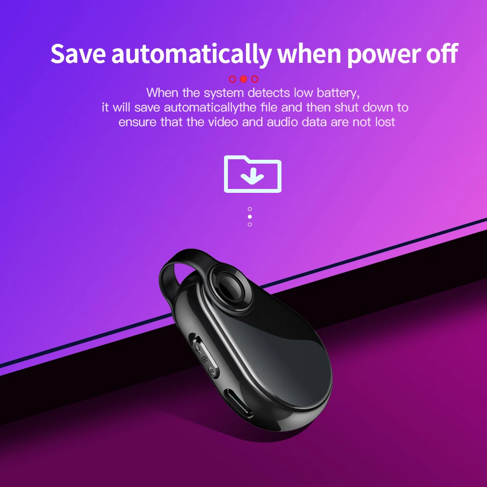 Камера ожерелье рекордер 1080P маленькая микро камера переносной мини DV DVR голос