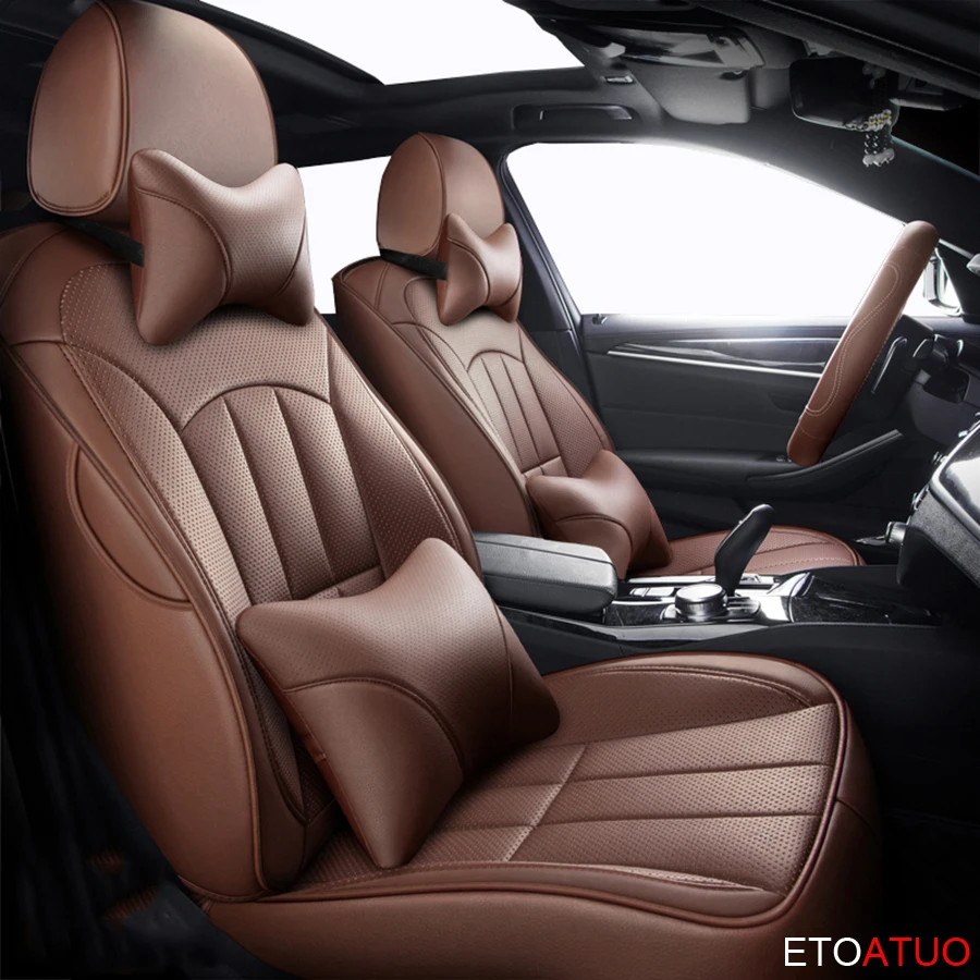 ETOATUO пользовательские кожаный чехол автокресла для VOLVO XC70 S60 S80 XC60 V40 V60 C30 C70 XC90 XC40 S40