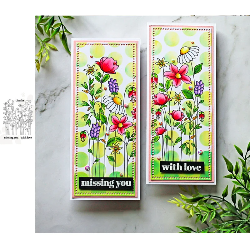 

Flowers Background Greeting Card Printing Metal Cutting Dies And Stamp DIY Scrapbooking Craft Embossing Stencil 2021 Newest