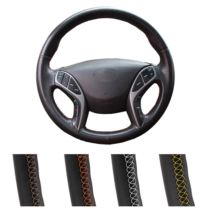 DIY заказной чехол рулевого колеса автомобиля для Hyundai Elantra 2011 2016 Avante i30 2012 Авто