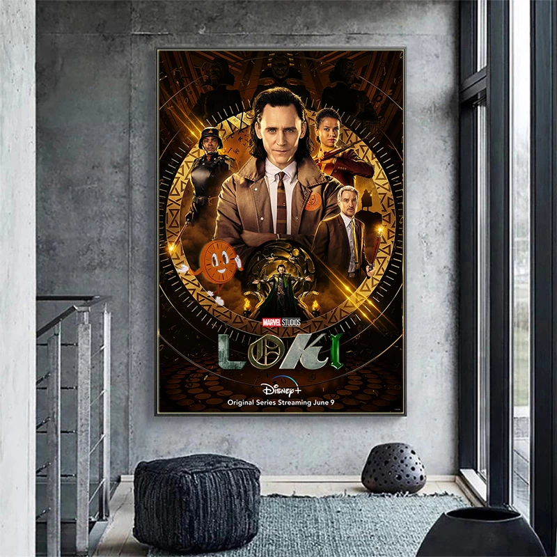 Популярный постер Disney Marvel Loki новинка ТВ сериал драматическая фигурка Картина на