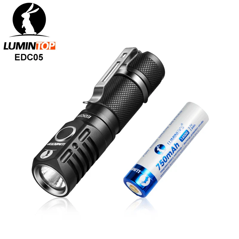 Светодиодный фонарик LUMINTOP EDC05 Cree XP-L 800 люмен мини-фонарик с магнитным хвостовым питанием от батареи AA/14500 для путешествий