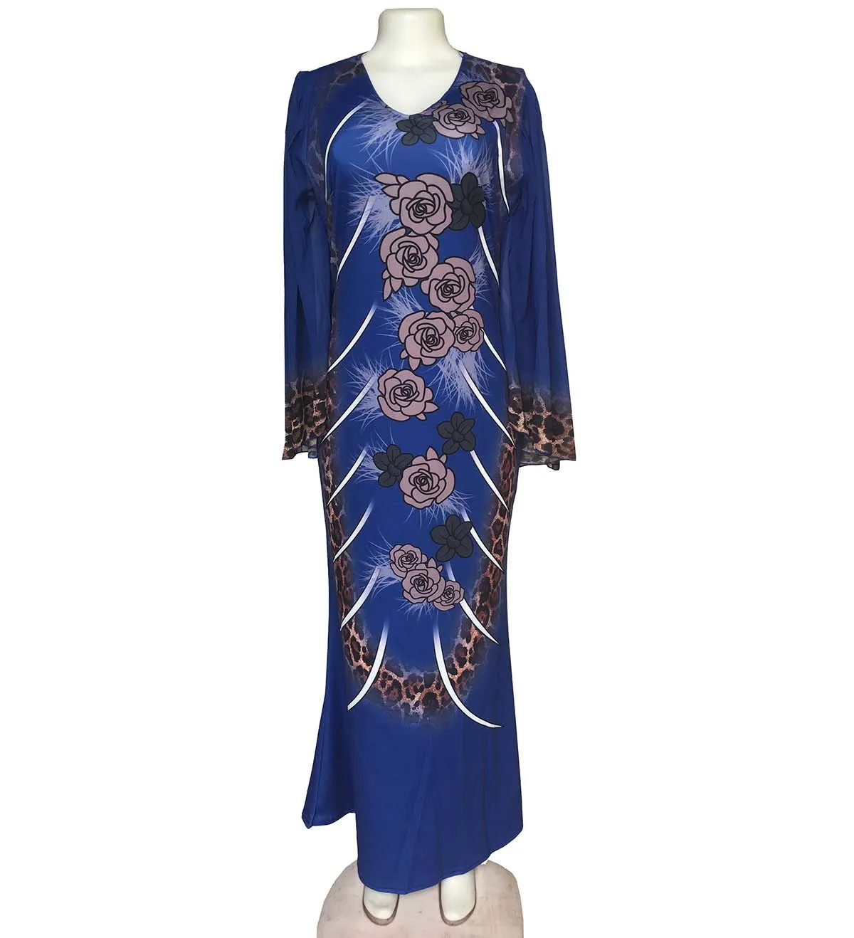 

Turkey Muslim African Dresses Women Dubai Africa Islamic Clothing Flare Sleeve Dress Moroccan Kaftan Jilbab Abaya Vestidos Robe