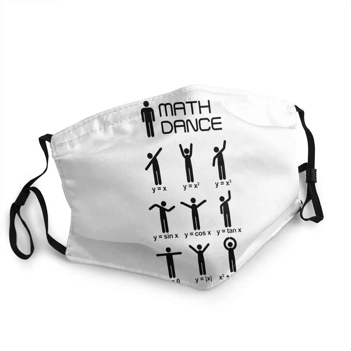 Математическая танцевальная неодноразовая маска для лица с рисунком