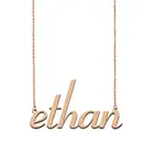 Ethan Name ожерелье индивидуальное имя очарование чокер для женщин девушек Лучшие Друзья День рождения Рождественские дни матери подарок