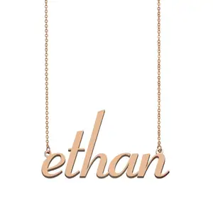 Ethan Name ожерелье индивидуальное имя очарование чокер для женщин девушек Лучшие Друзья День рождения Рождественские дни матери подарок